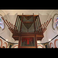 Mönchengladbach, Münster St. Vitus, Orgelprospekt mit Spanischen Trompeten
