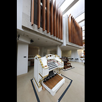 Berlin, Musikinstrumenten-Museum, Wurlitzer-Orgel mit Spieltisch seitlich