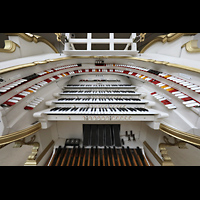 Berlin, Musikinstrumenten-Museum, Wurlitzer-Orgel - Spieltisch