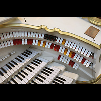 Berlin, Musikinstrumenten-Museum, Wurlitzer-Orgel - Registerwippen Great und Orchestral
