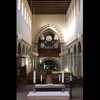 Helmstedt, Klosterkirche St. Marienberg, Blick über den Altar zur Emporenorgel