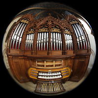 Helmstedt, Klosterkirche St. Marienberg, Emporenorgel mit Spieltisch