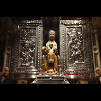 Montserrat, Abadia de Montserrat, Basílica Santa María, Statue Unserer Lieben Frau von Montserrat (schwarze Madonna) aus dem 12. Jh.