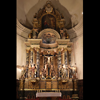 Barcelona, Oratori Sant Felip Neri (Montserrat-Torrent-Orgel), Altar der Heiligen Jungfrau von Montserrat