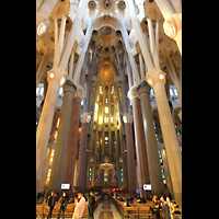 Barcelona, La Sagrada Familia, Chorraum mit Chororgel