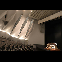 Santa Cruz de Tenerife (Teneriffa), Auditorio de Tenerife, Spieltisch und linker Teil des Orgelprospekts