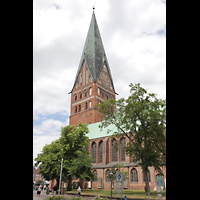 Lüneburg, St. Johannis, Außenanischt von Südwesten