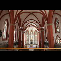 Gttingen, St. Johannis, Blick von der Orgelempore in die Kirche