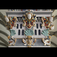 Wolfenbttel, Hauptkirche Beatae Mariae Virginis, Pilater im hauptschiff mit Figurenschmuck