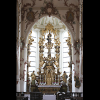 Regensburg, Stiftspfarrkirche St. Kassian, Hochaltar von 1908 (Rekonstruktion des 1759 geschaffenen und 1864 zerstrten Altars)