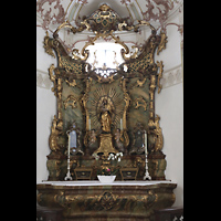 Regensburg, Stiftspfarrkirche St. Kassian, Altar im sdlichen Seitenschiff