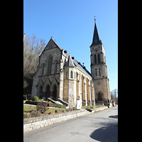 Horb, Johanneskirche (ev.), Ansicht von Westen von der Weingasse