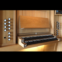 Horb, Johanneskirche (ev.), Spieltisch seitlich