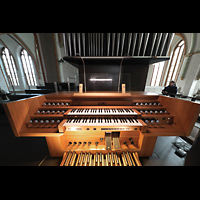 Lneburg, St. Johannis, Spieltisch der Chororgel