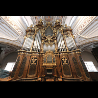 Vorbereitung der Umbaumaßnahmen auf der Hauptorgelempore 2023 Passau, Dom St. Stephan, Vorbereitung der Umbaumaßnahmen auf der Hauptorgelempore 2023