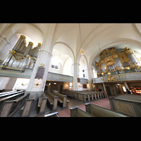 Stockholm, Maria Magdalena kyrka, Sdemporenorgel und Hauptorgel