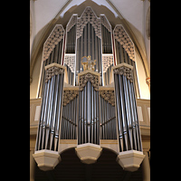 Viersen, St. Cornelius und Peter, Rckpositiv und Orgel perspektivisch