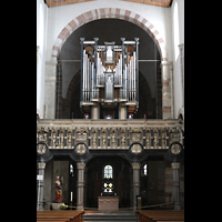 Kln (Cologne), Basilika St. Maria im Kapitol, Orgel auf dem Renaissance-Lettner, Westseite