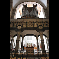 Kln (Cologne), Basilika St. Maria im Kapitol, Orgelprospekt in der Ostkonche (Ostseite) seitlich