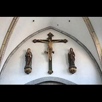 Kln (Cologne), St. Andreas Dominikaner, Kreuzigungsgruppe am Triumphbogen (um 1500)