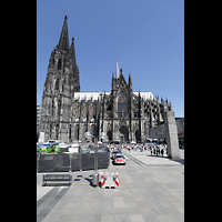 Köln (Cologne), Dom St. Peter und Maria, Seitenansicht von Süden