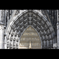 Köln (Cologne), Dom St. Peter und Maria, Tympanon über dem Hauptportal an der Westfassade