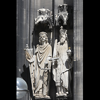 Köln (Cologne), Dom St. Peter und Maria, Alttestamentliche Figuren links neben dem Hauptportal