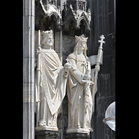 Köln (Cologne), Dom St. Peter und Maria, Alttestamentliche Figuren rechts neben dem Hauptportal