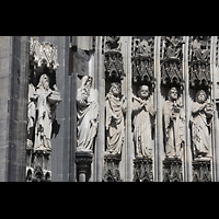 Köln (Cologne), Dom St. Peter und Maria, Alttestamentliche Figuren links am Hauptportal