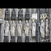 Köln (Cologne), Dom St. Peter und Maria, Alttestamentliche Figuren rechts am Hauptportal