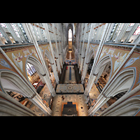 Köln (Cologne), Dom St. Peter und Maria, Blick vom Triforium im Chor in den gesamten Dom