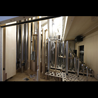 Balkonorgel Nord im Aufbau Juli 2023 Passau, Dom St. Stephan, Balkonorgel Nord im Aufbau Juli 2023