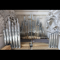 Balkonorgel Süd im Aufbau Juli 2023 Passau, Dom St. Stephan, Balkonorgel Süd im Aufbau Juli 2023