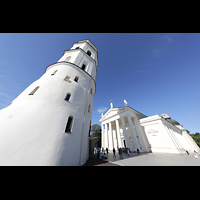 Vilnius, Arkikatedra (Kathedrale), Ansicht von Sdwesten vom Kathedralsplatz