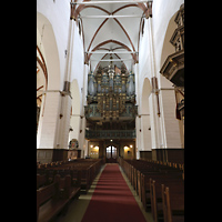 Riga, Mariendom, Hauptschiff in Richtung Orgel