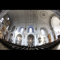 Mnchen (Munich), Jesuitenkirche St. Michael (ehem. Hofkirche), Gesamter Innenraum vom sdlichen Seitenschiff aus