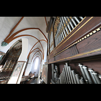 Lbeck, St. Jakobi, Blick von der kleinen Orgel zur groen Orgel