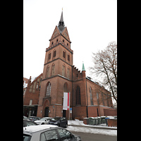 Lbeck, Propsteikirche Herz-Jesu, Ansicht von Osten von der Parade