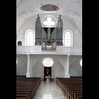 Weilheim i.OB., Stadtpfarrkirche Mari Himmelfahrt, Orgelempore (bis 2023)
