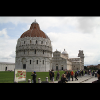 Pisa, Duomo di Santa Maria Assunta, Baptisterium und Dom