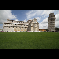Pisa, Duomo di Santa Maria Assunta, Dom und Schiefer Turm, Seitenansicht