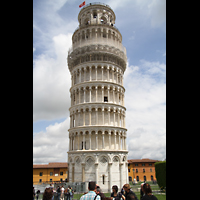 Pisa, Duomo di Santa Maria Assunta, Schiefer Turm, hier die 'gerade' Ansicht