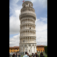 Pisa, Duomo di Santa Maria Assunta, Schiefer Turm, hier die 'gerade' Ansicht