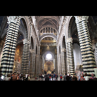 Siena, Cattedrale di Santa Maria Assunta, Innenraum / Hauptschiff in Richtung Chor