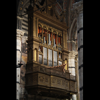 Siena, Cattedrale di Santa Maria Assunta, Orgel auf der Evangelienseite