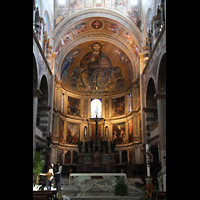 Pisa, Duomo di Santa Maria Assunta, Chor mit Mosaik des Christus Pantokrator in der Apsis