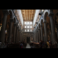 Pisa, Duomo di Santa Maria Assunta, Innenraum / Hauptschiff in Richtung Westen