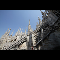 Milano (Mailand), Duomo di Santa Maria Nascente, Fialen auf dem nrdlichen Seitenschiff