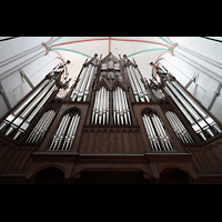 Schwerin, Dom St. Maria und St. Johannes, Orgelprospekt perspektivisch