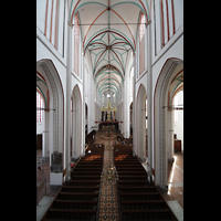 Schwerin, Dom St. Maria und St. Johannes, Blick von der Orgelempore ins Hauptschiff